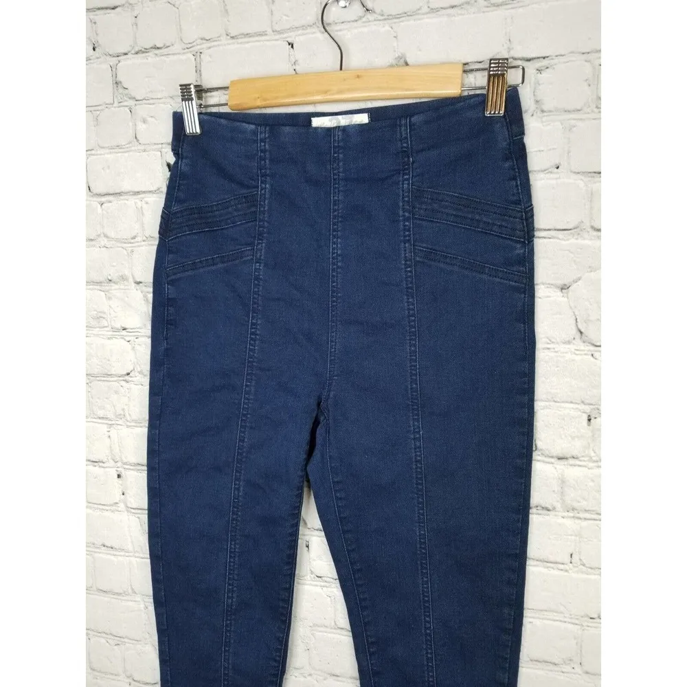 We The Free People Skinny Jeans Size 27 Womens Seam Front Pull On Elastic Waist - Image 5