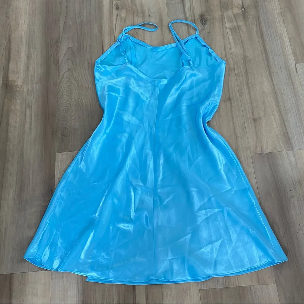 Light Blue Slip Dress - Image 3
