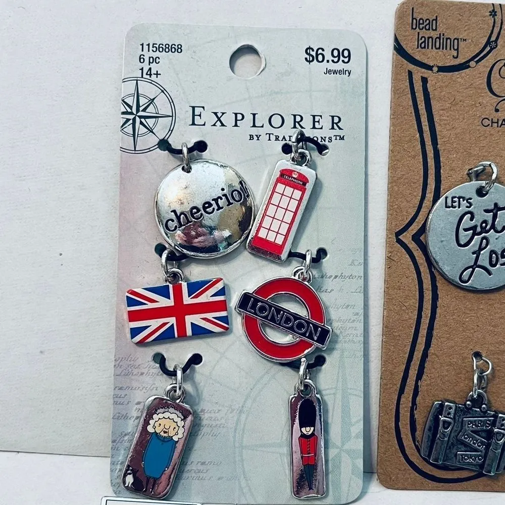 JEWELRY TRAVEL CHARMS. Bundle of 34‎ (thirty - Image 5