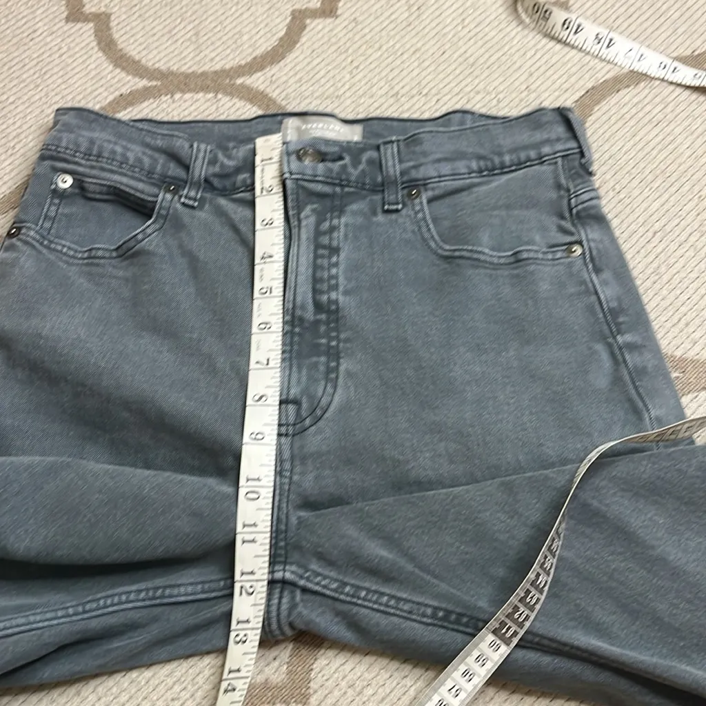 Everlane The Way High Slim organic cotton gray denim jeans, size 28 short - Image 4