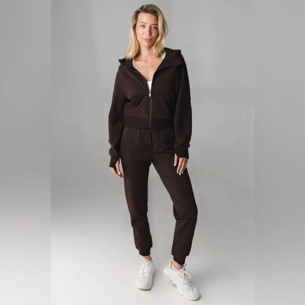 Vitality Women's Studio Jogger Espresso Marl Size XXS Balance Athletica - Image 9