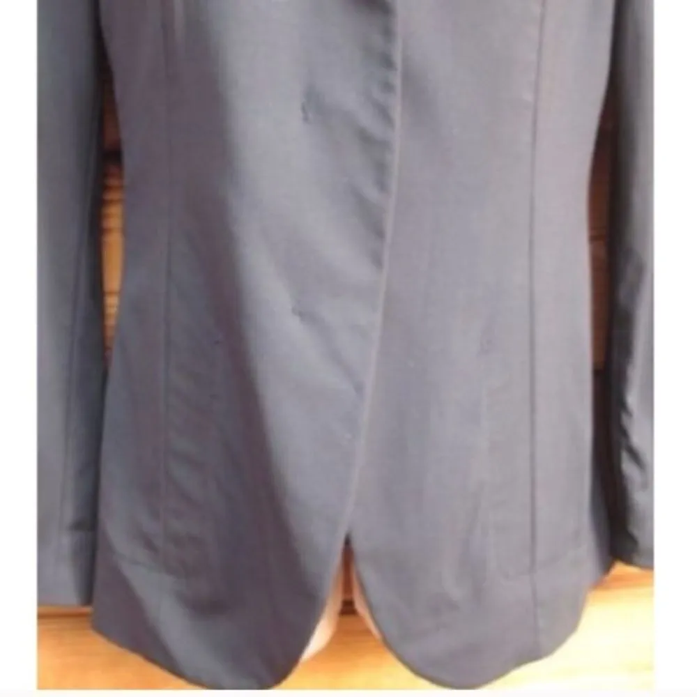 Jil Sander Black Wool Silk Blazer - Image 5