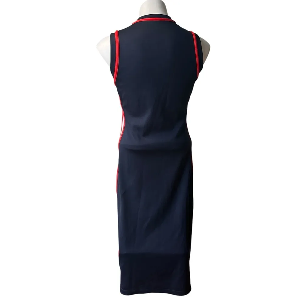 Tory Burch Sport Track Style Knit Sleeveless Dress, Sz S - Image 5