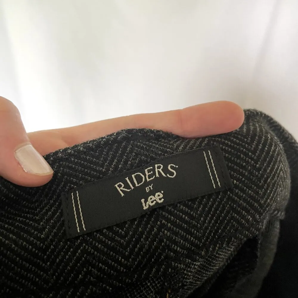 Riders by Lee grey and black patterned business casual trousers women's 18W - Image 5