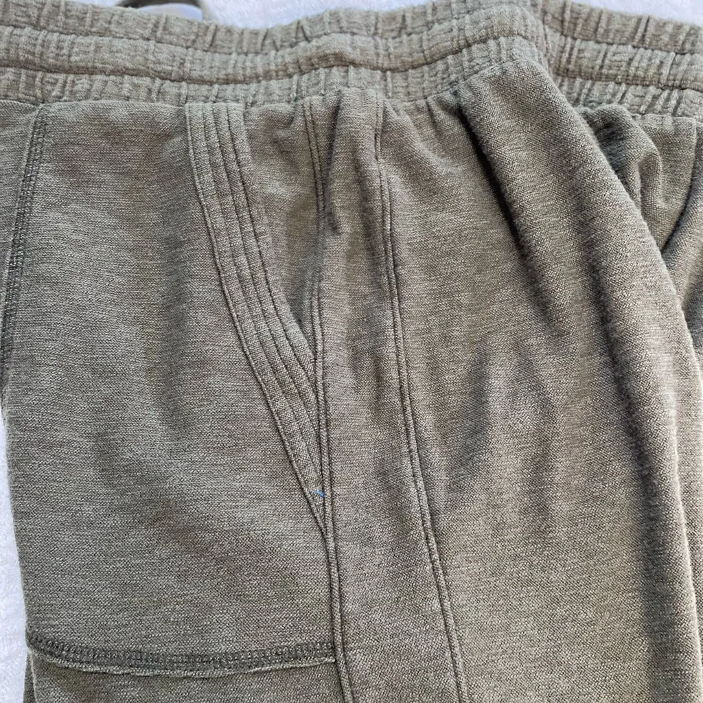 Saturday Sunday Anthropologie Women Small Textured Knit Joggers Relaxed Fit Green - Image 7