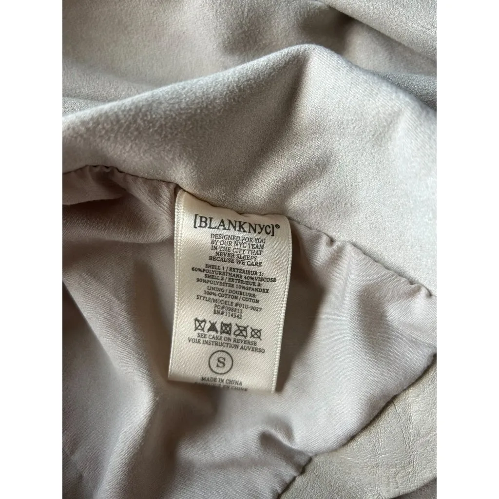 BLANK NYC  Beige Asymmetrical Jacket - Image 5