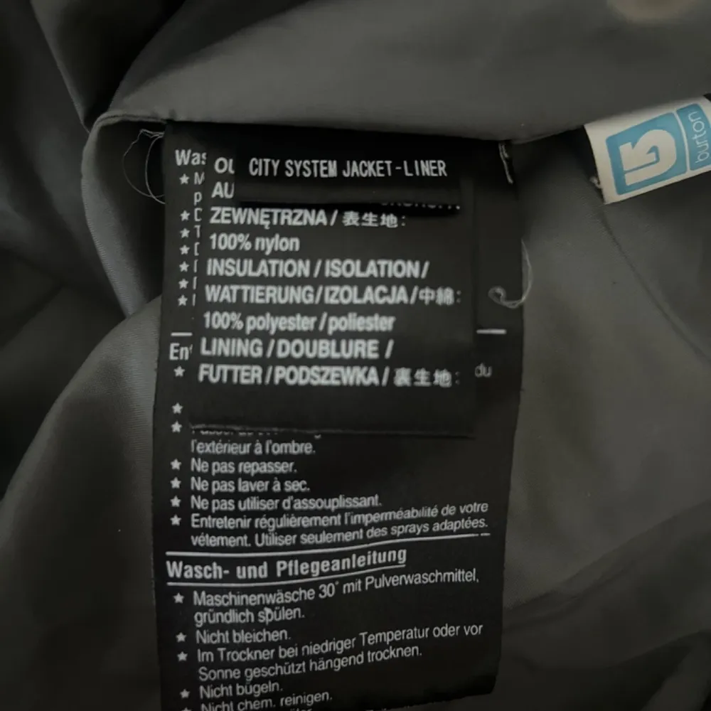 Burton Grey Women's City System Nylon Lined Insulated Jacket Large - Image 5