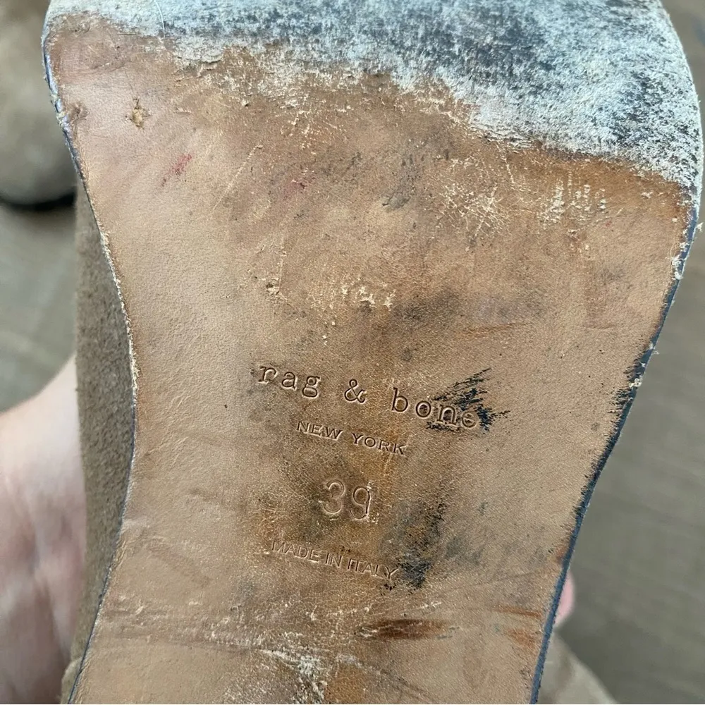 rag & bone blythe suede heeled ankle boots - Image 7