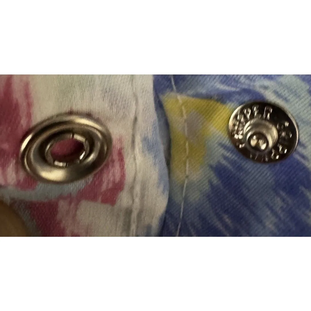 VTG Smart Time XL ? USA Floral Babydoll Snap Up House Dress Robe Nightgown Lace - Image 8