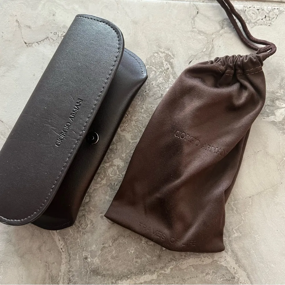 Giorgio Armani 55mm Aviator Sunglasses in Original Case New with Tag - Image 15