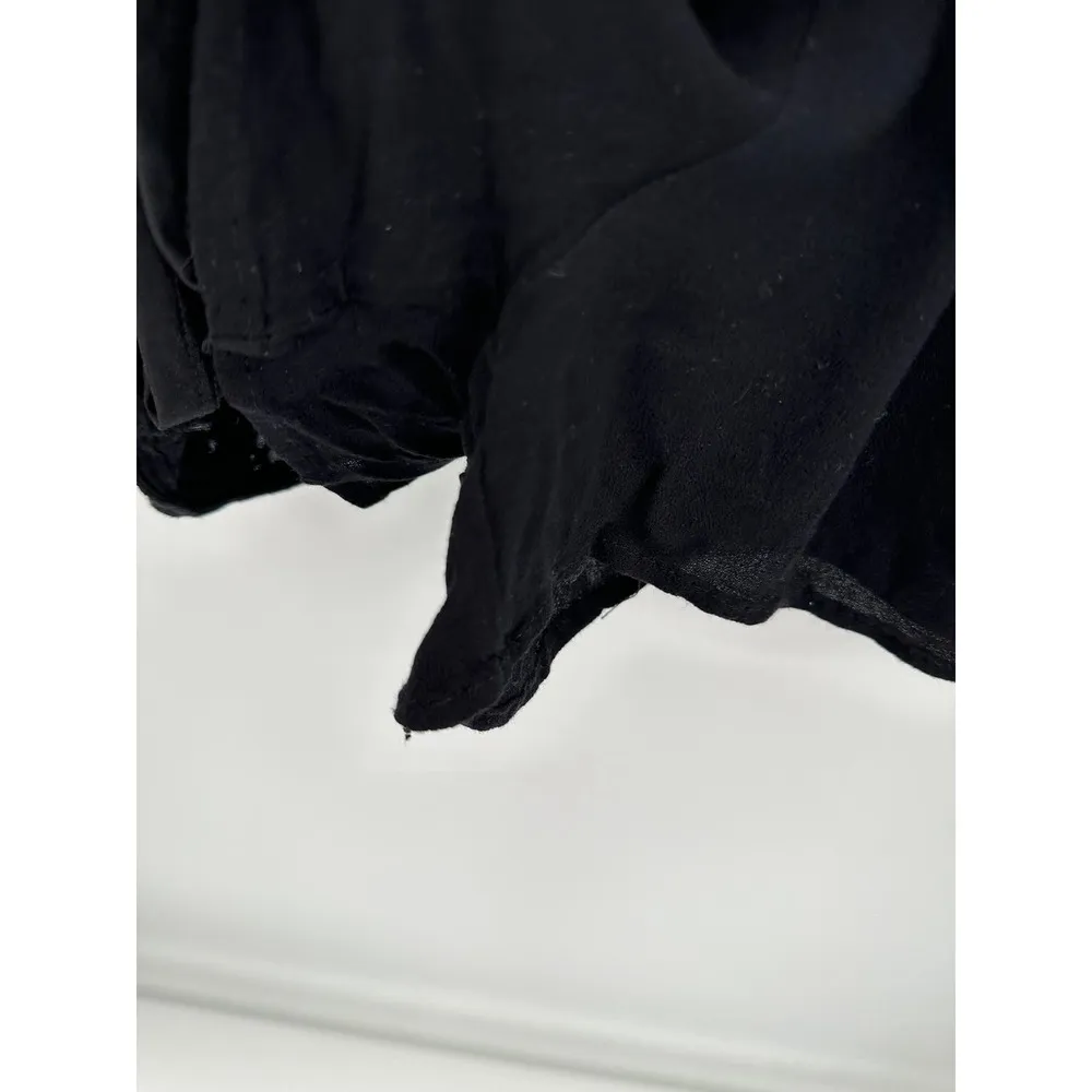 My Michelle Womens Black Halter Neck Open Front Short Romper Size Small - Image 4