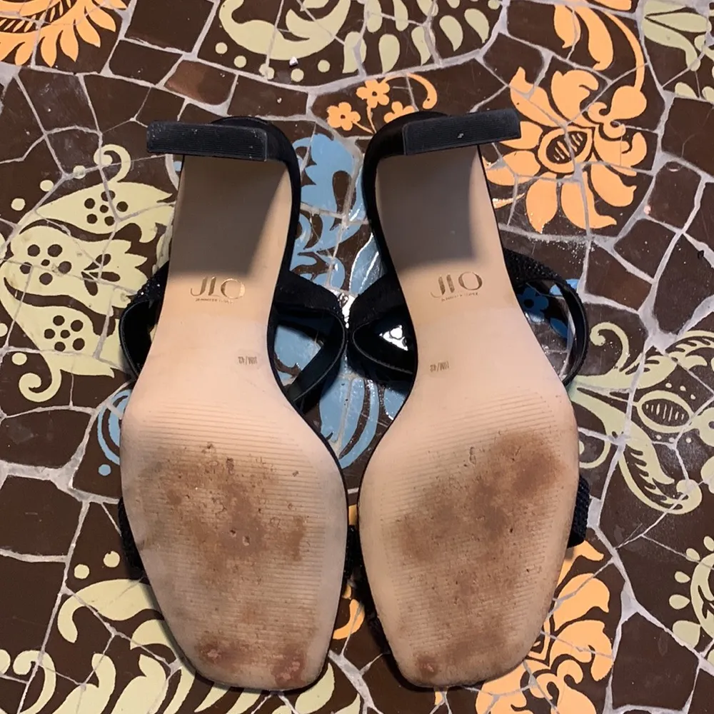 JLO DANDAL HEEL SHOES Sz: 10/ EU 42 - Image 7
