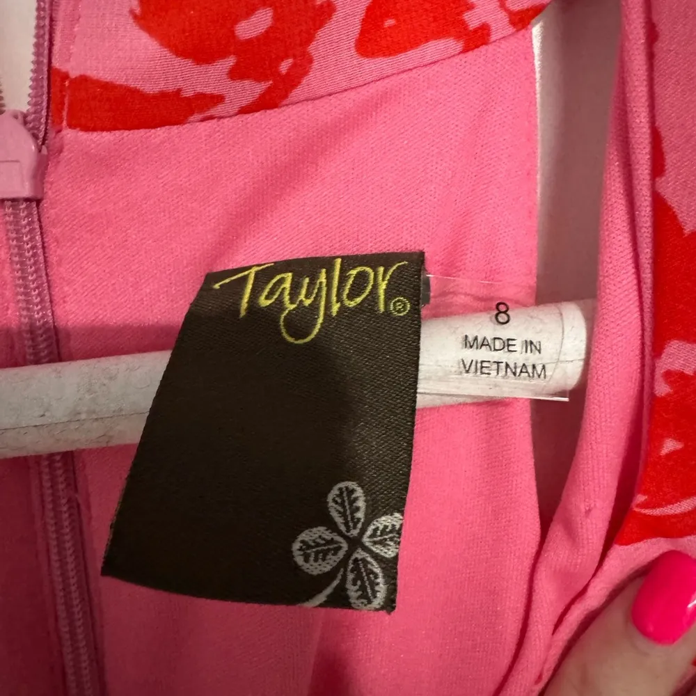 Floral dress with criss cross detail Pink Size 8 - Image 3