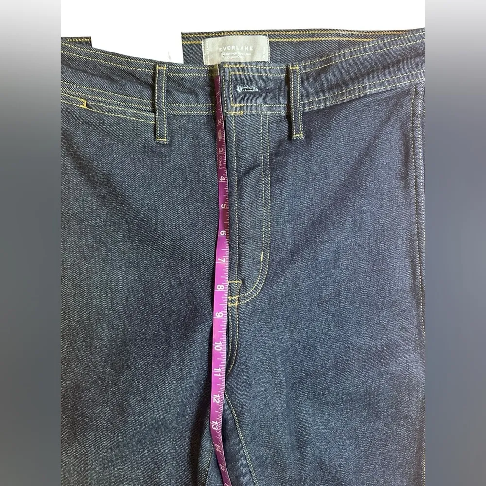 EVERLANE The Way High Skinny Jeans Size 28 Crop Dark Wash NWT High Waist Stretch - Image 9