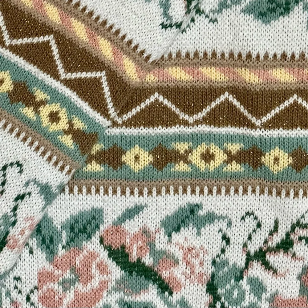 Vintage Cottagecore 80 90s Tunic Oversized Sweater Fairy Kei Granny Womens Sz L Pink Size L - Image 7