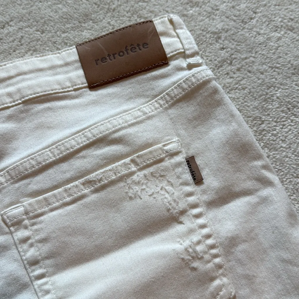 Retrofête White Denim Skirt - Image 8