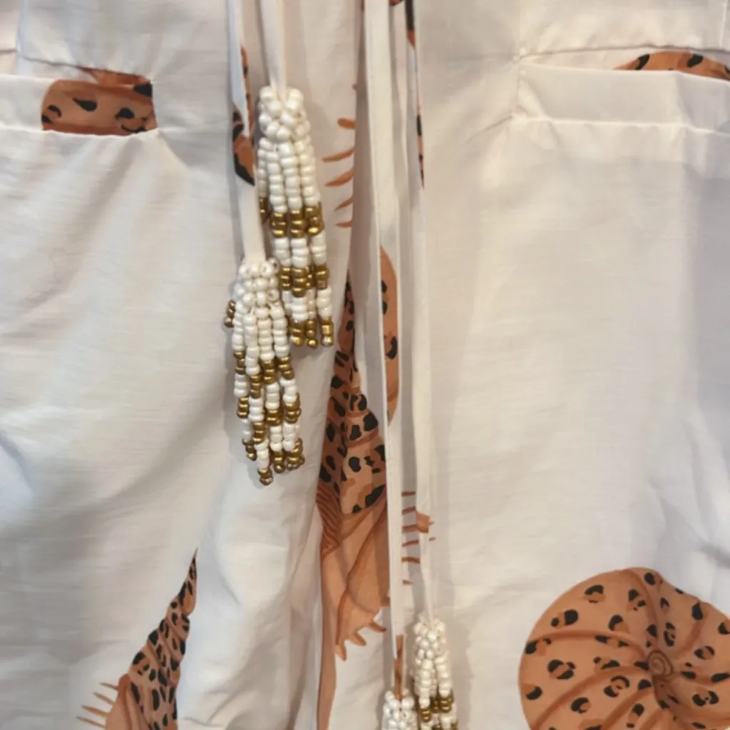 NWT FARM Rio Leopard Shell Matelasse Romper - Image 7