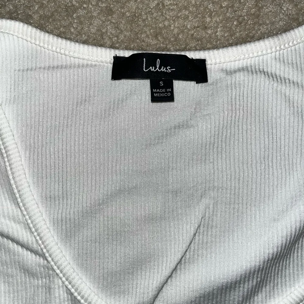 Lulus White Puff Sleeve Shirt - Image 2