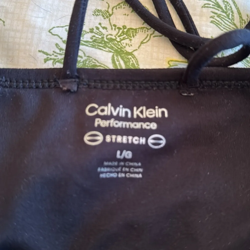 Calvin Klein Performance Stretch Black Jog Bra Size Large - Image 4