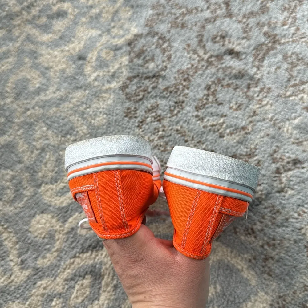 Levi’s Canvas Sneakers Neon Orange 7 - Image 8