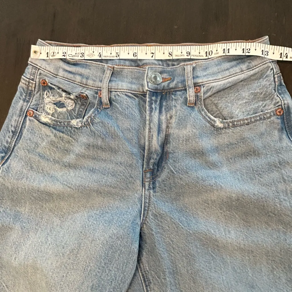 American Eagle 90’s bootcut distressed knees light wash comfort waist jeans 2reg - Image 12