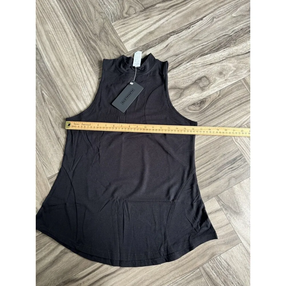 Alphalete Women's Premium Mockneck Tank - Black ,size Medium - Image 7