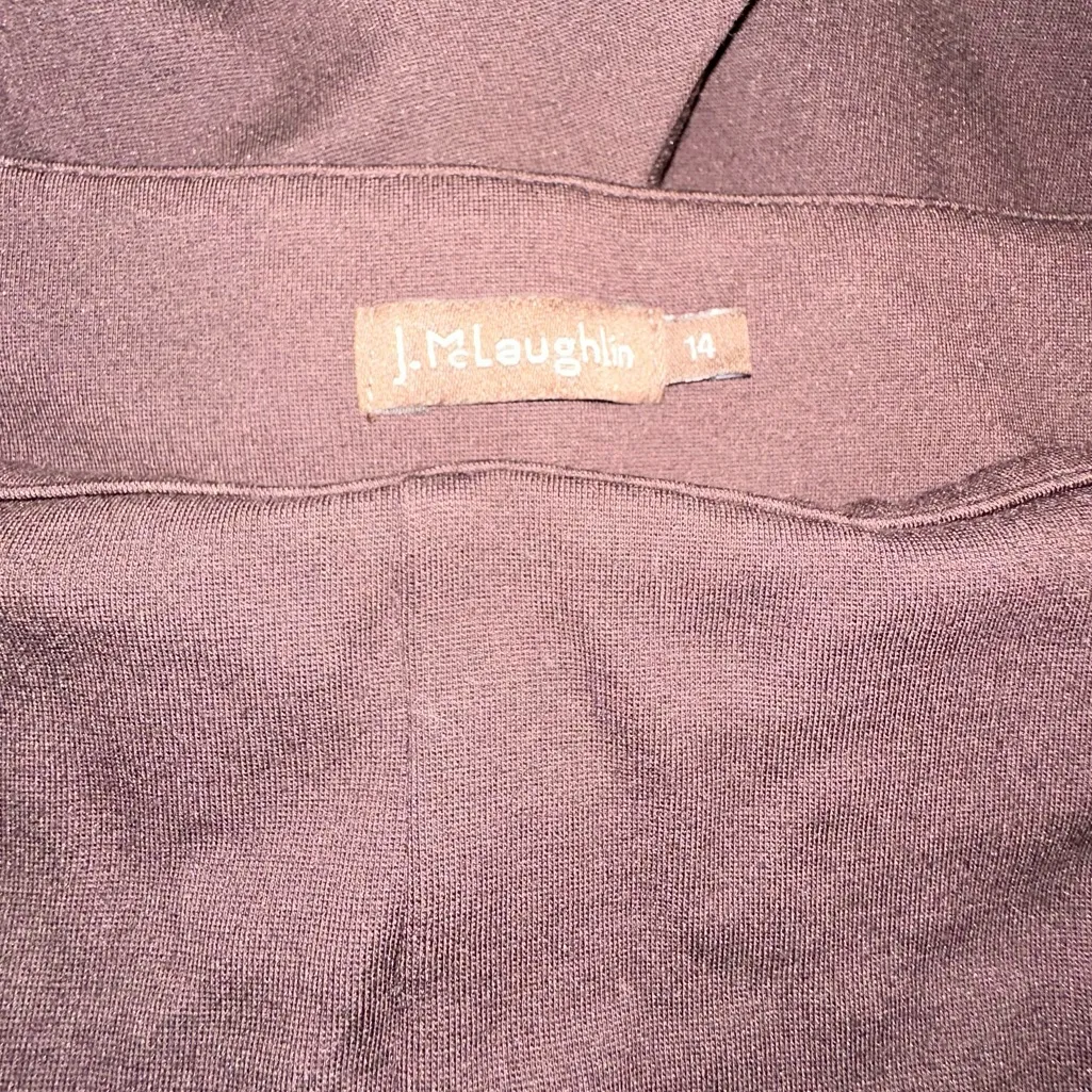 Jessica McLaughlin • Brown Hip Zip Slacks Size 14 - Image 3
