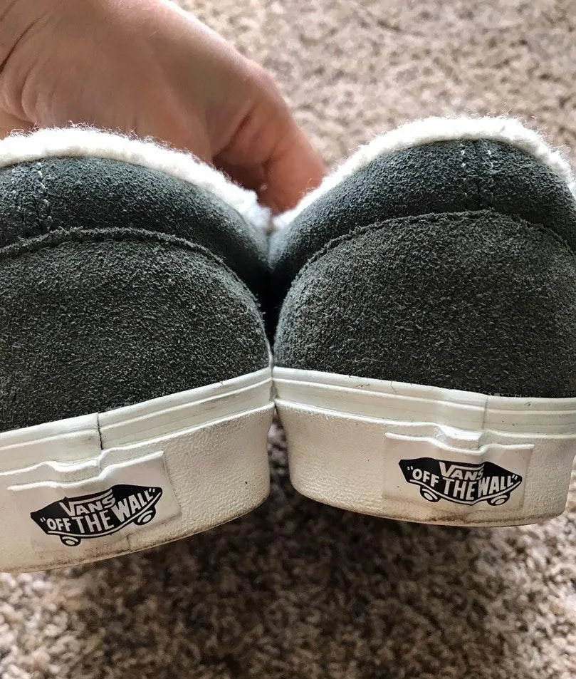 Vans Green Suede  Slip on - Image 4