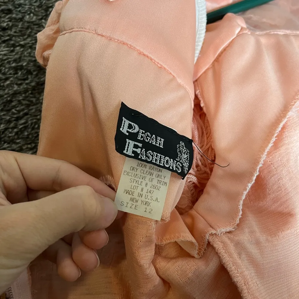 [Pegah Fashions] Vintage Coral Fringe Flapper Girl Midi Dress - Image 11