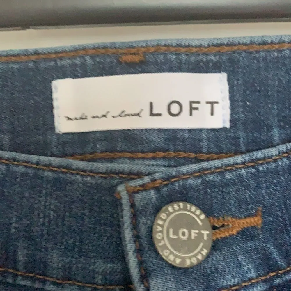 Loft distressed jean shorts  - Image 3