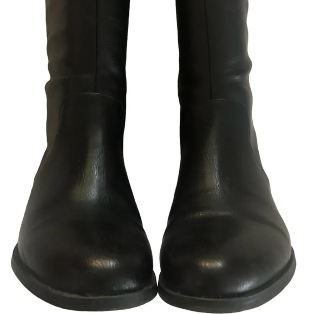 BAR lll VAYLA BLACK PLEATHER VEGAN FAUX LEATHER RIDING BOOTS 6 - Image 3