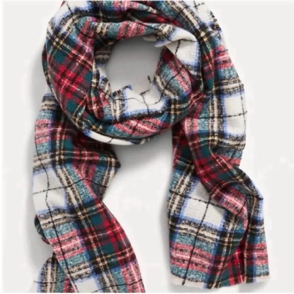 Old Navy Multicolor Plaid Scarf - Image 2