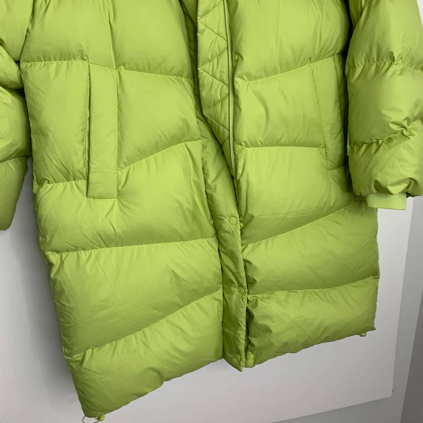 Lululemon  Long Oversized Down Jacket Wasabi Vest Puffer Medium Large - Image 5