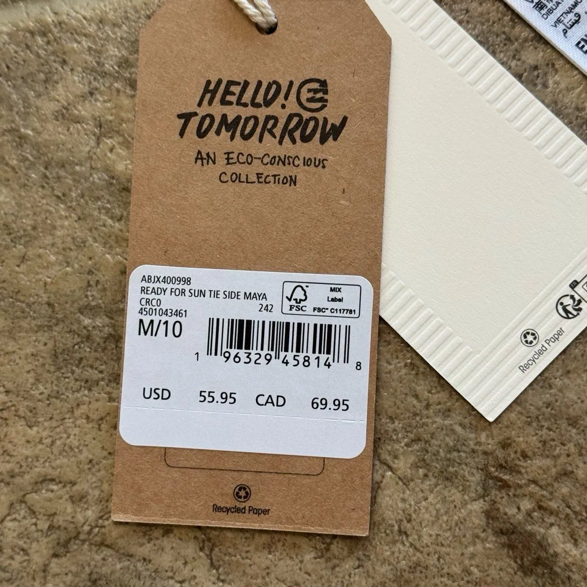 Billabong Ready For The Sun Tie Side Maya Bikini Bottoms Size Medium - Image 11