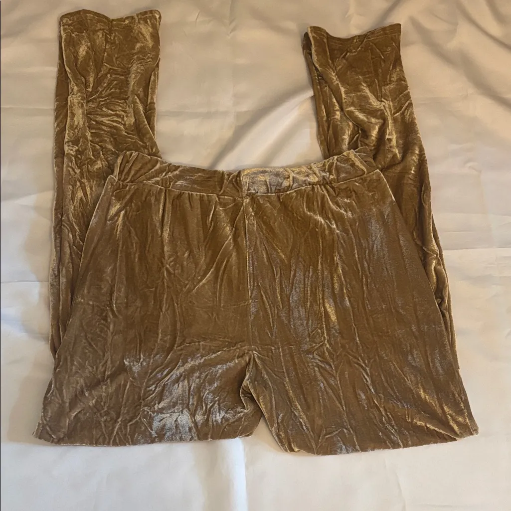 Shimmering Gold Velour Tracksuit Women Size 2XL NWOT - Image 8