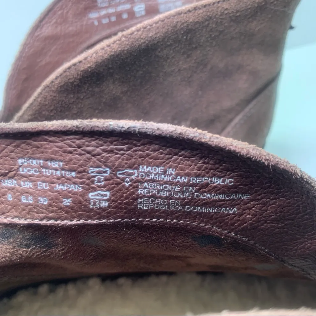 UGG W Wright Belted 1014184 Brown Suede Women's Size US‎ 8 - Image 11