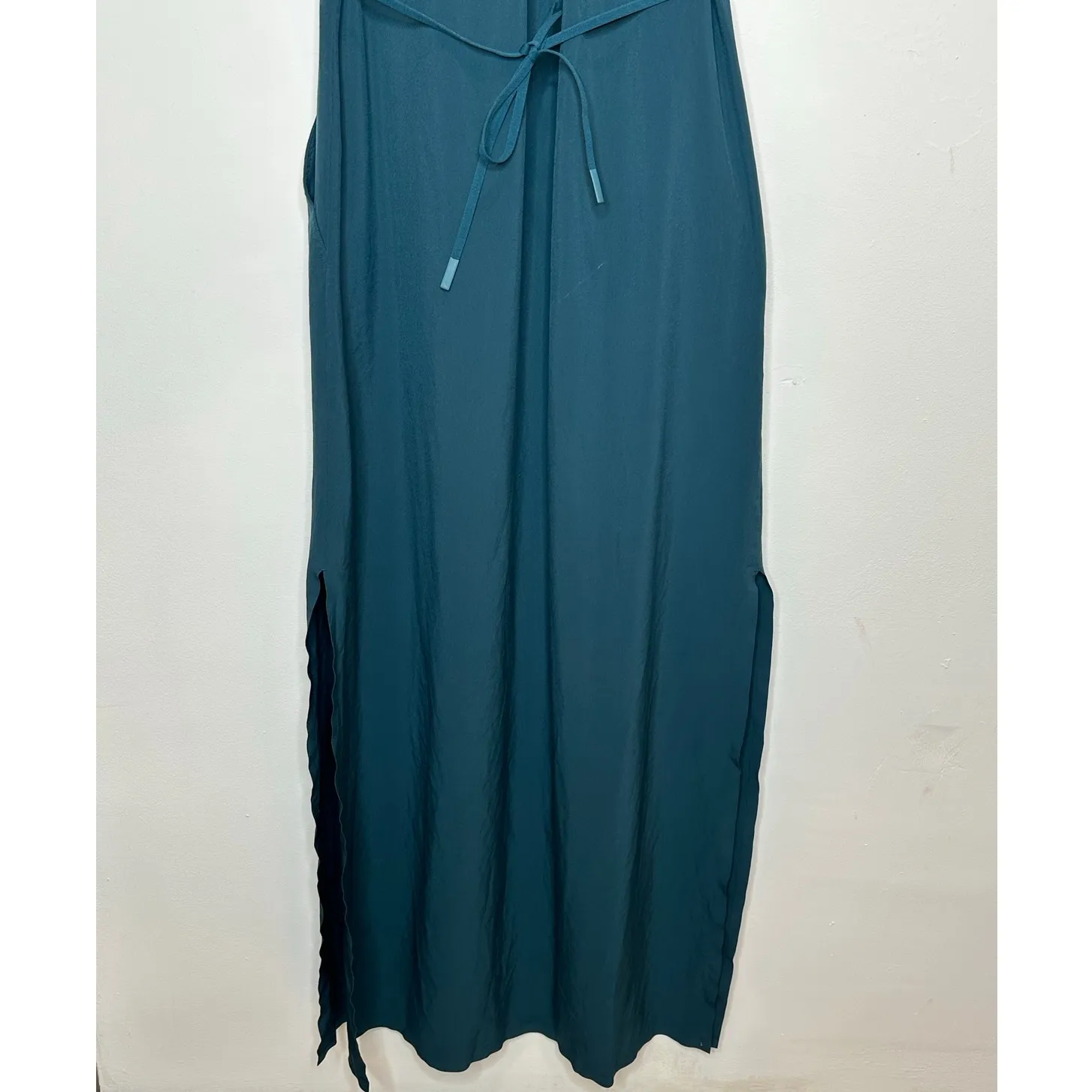 Athleta women's Oceanic Teal Sleeveless Marlow Maxi Dress with pockets size XXS - Image 9