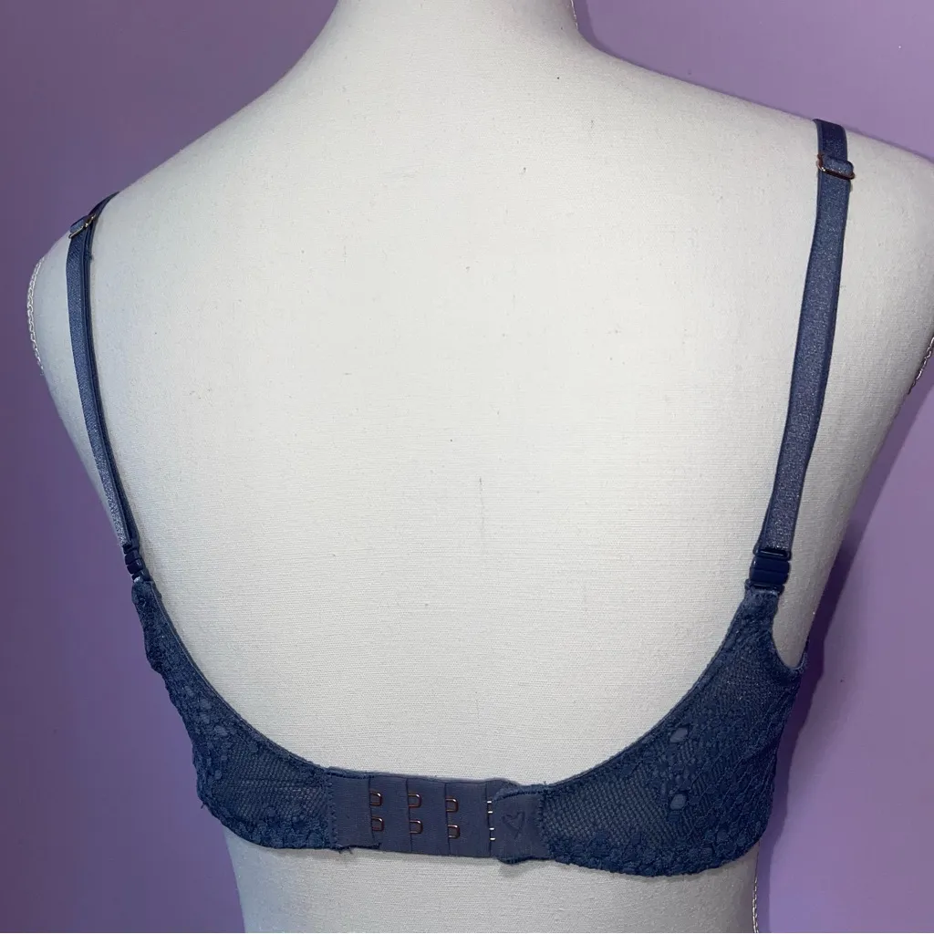 Victoria's Secret Dream Angels Push-Up Without Padding Women Size 34C Sheer Lace - Image 2