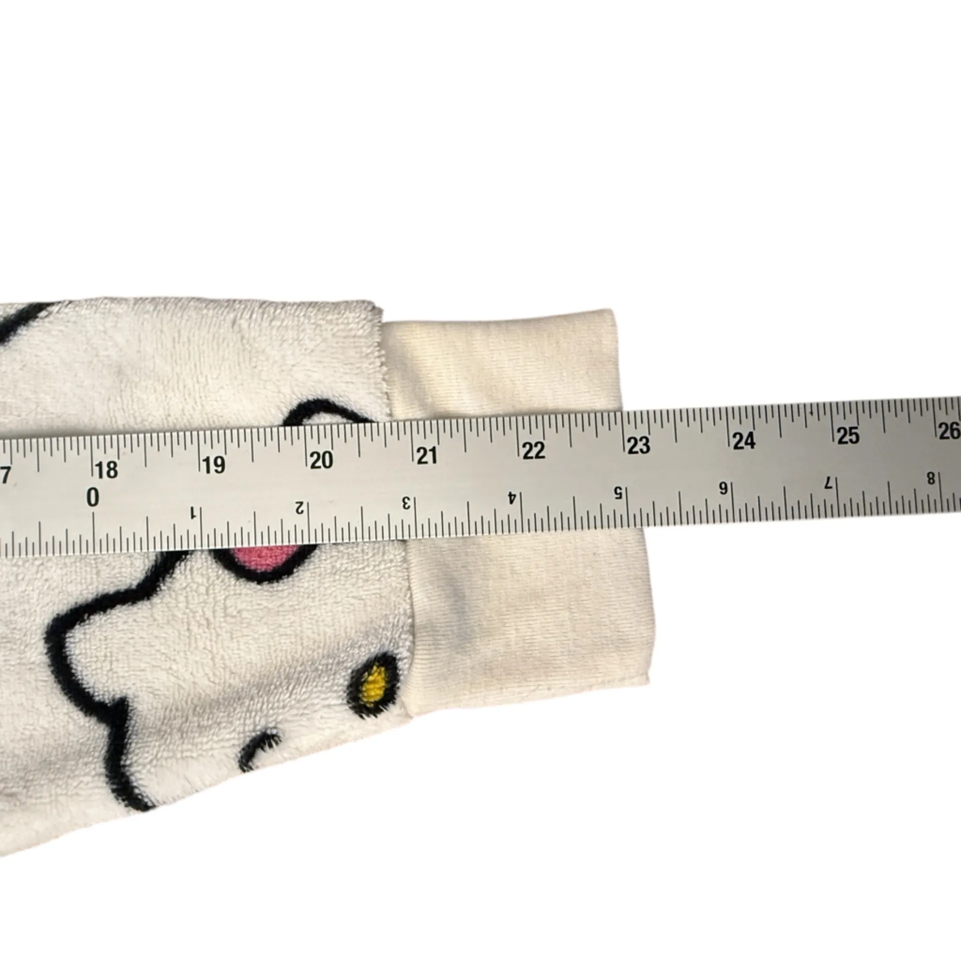 Hello Kitty Fleece Sweatshirt White Pink Bow Cozy Kawaii Women’s Size 1X - Image 8