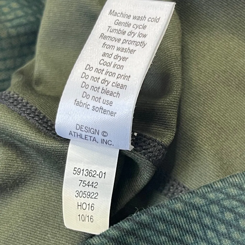 Athleta High Rise Chaturanga Tight Cloud Women's M Full Length Leggings Green - Image 11