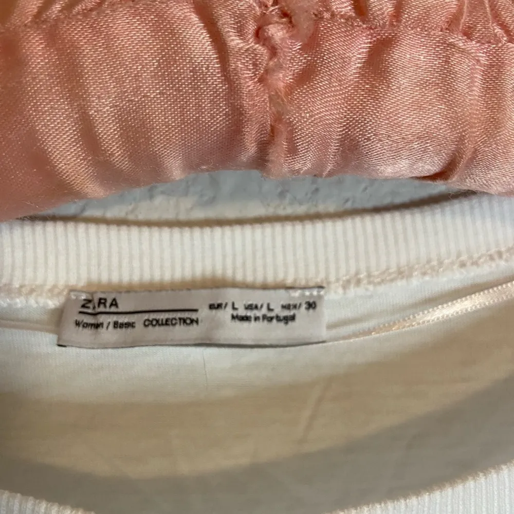 Zara white ruffled long sleeve T-shirt - Image 2