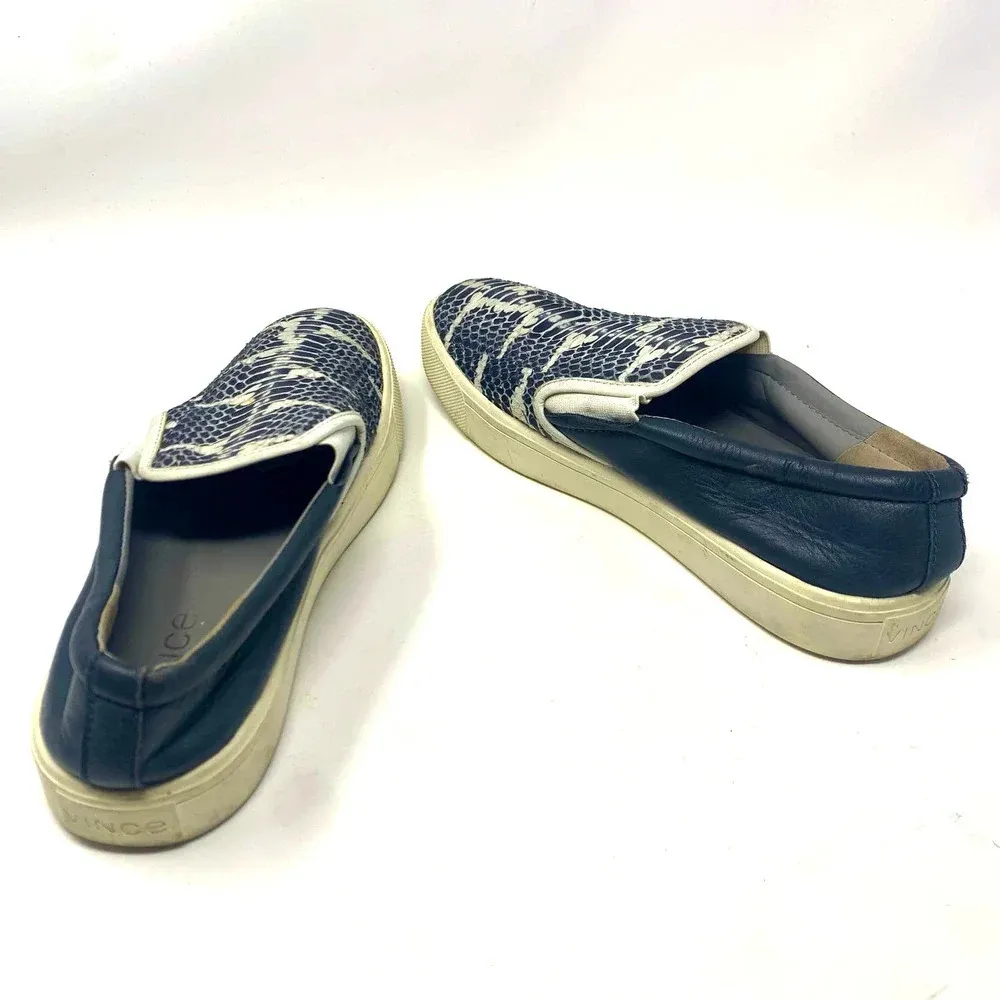 Vince Banler Snake-Embossed Leather Skate‎ Shoe - Image 7