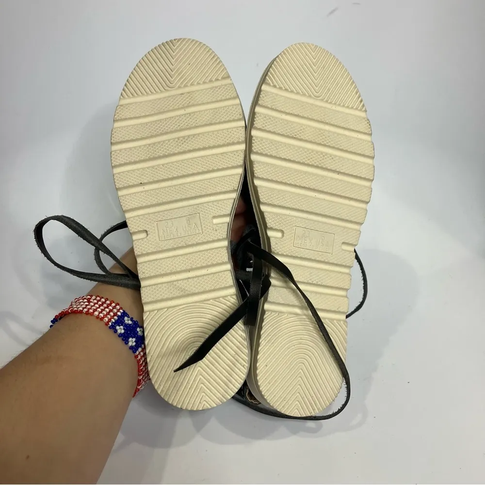 Made in Mexico black lace‎ up Huraches dream catcher design size 6 - Image 7