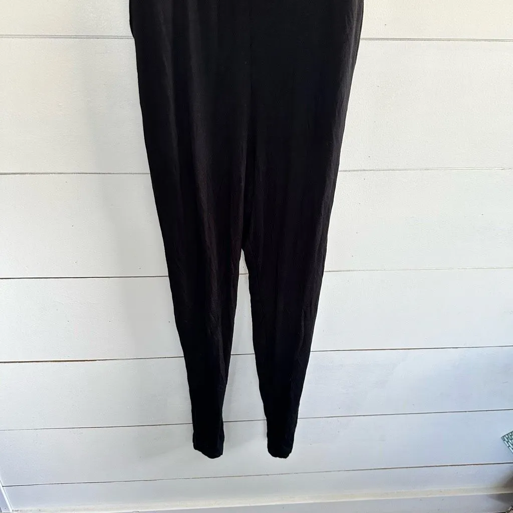 ModCloth Women’s Medium Black Rayon Jumpsuit New - Image 2