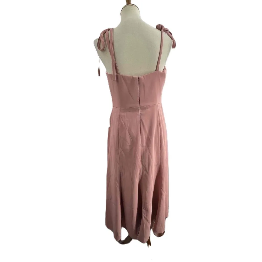 Dessi Collection Midi Dress Rose Sleeveless Spaghetti Straps Bustier Size 10 New - Image 4