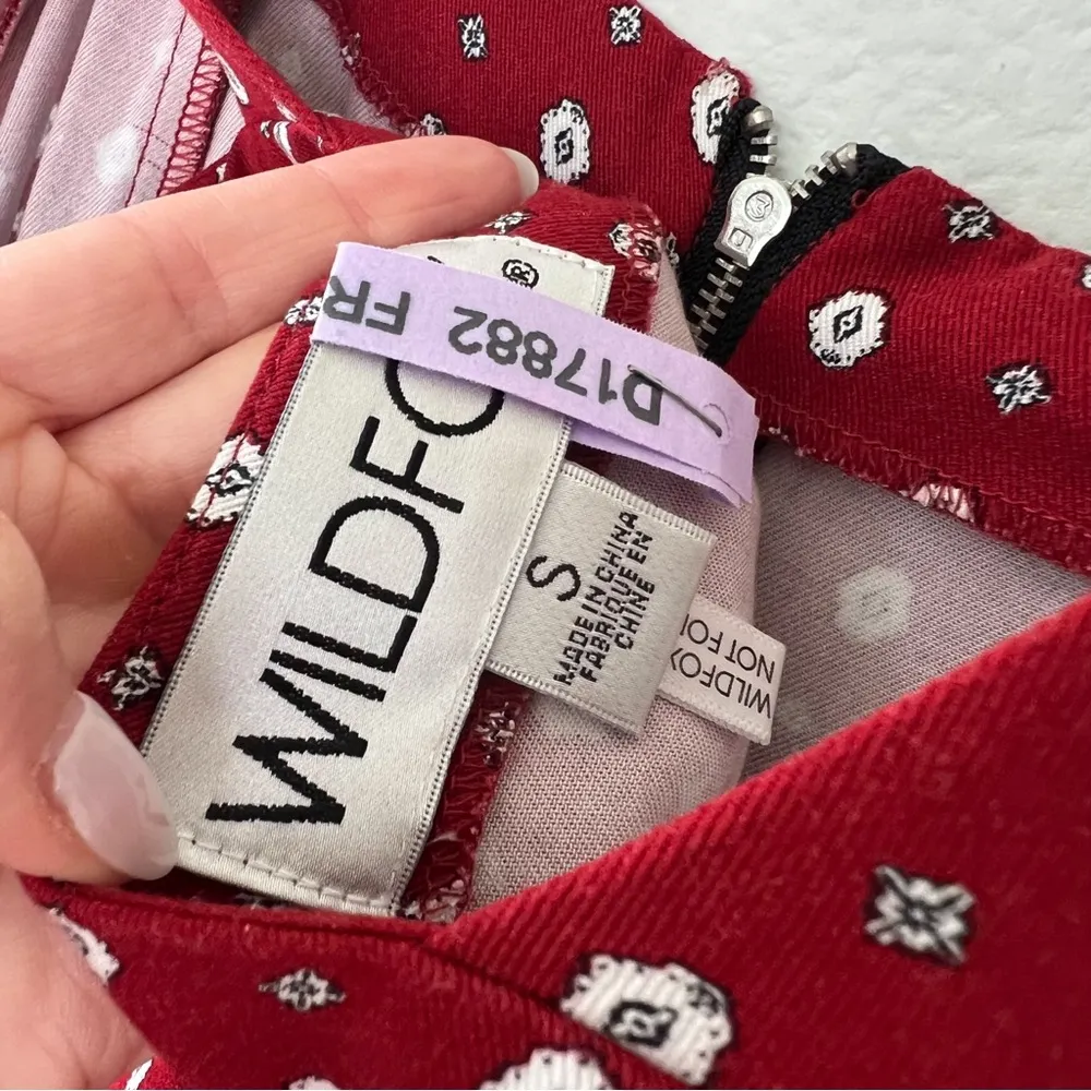 WILDFOX 70s Style Retro Mini Dress - Image 4