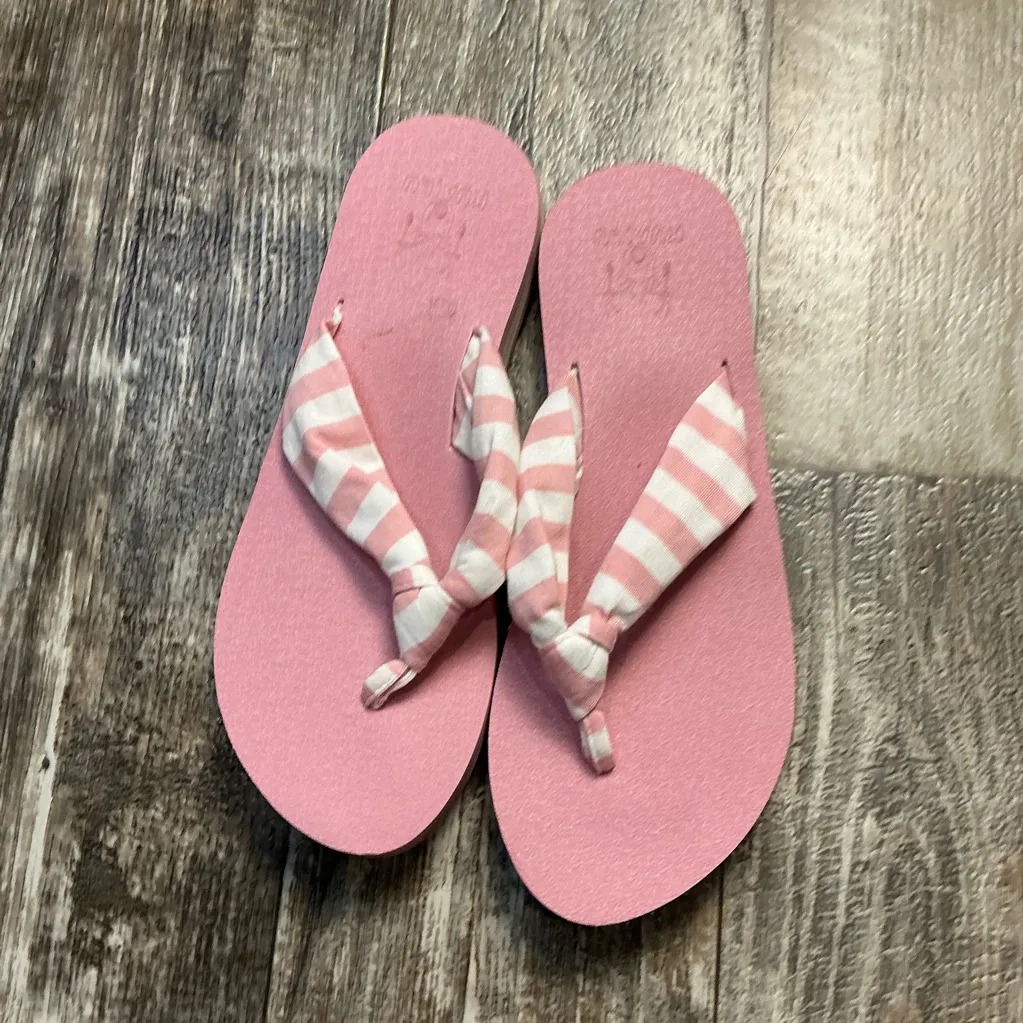 Pink Striped Women's Sandals Size 8.5 - Image 10