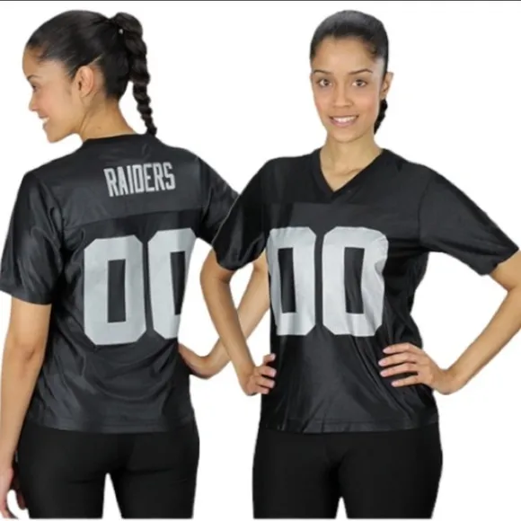 Las Vegas Raiders NFL Women’s Team Dazzle Jersey Size Small NWT - Image 2
