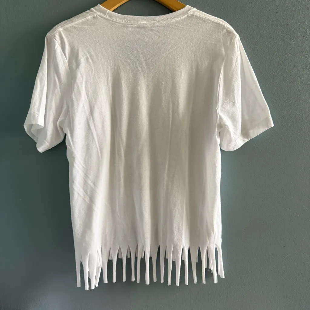 Nashville Tennessee Music City Rock Star Fringe Top White Size L - Image 5