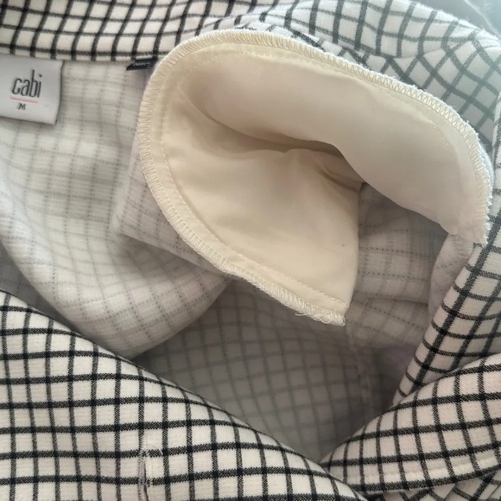 Cabi Osaka‎ Night White/Black Windowpane Jacket Style 3173 Size Medium - Image 10